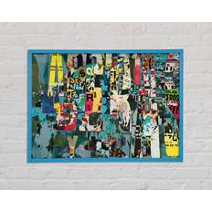 Ivy Bronx Single Picture Prints Blue Framed Art 29.7x21cm