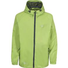 Green Rain Clothes Trespass Qikpac Unisex Waterproof Packaway Jacket - Leaf