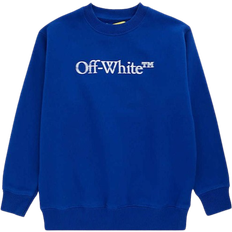 Off-White Kid's Bookish Logo Print Sweatshirt - Blue