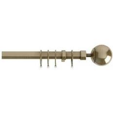 Brass Curtain Rods New Edge Blinds Finesse Extendable 120cm