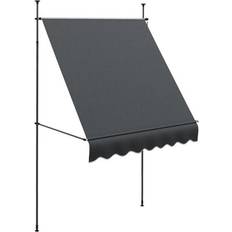 Metal Awnings OutSunny Manual Retractable Awning 200x120cm