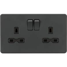 Grey Electrical Outlets Knightsbridge ‎SFR9000AT