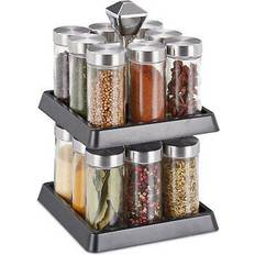 Relaxdays 10037697 Spice Carousel 16 Jars