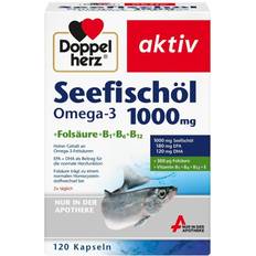 Doppelherz Sea Fish Oil Omega-3 1,000 mg + Fols. Caps. 120 pcs