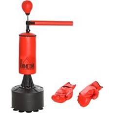 Homcom Boxing Bag Stand with Rotating Flexible Arm and Speed Ball