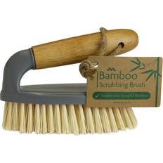 JVL Bamboo All Purpose Hand Held Scrubbing Brush