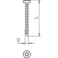 OBO Bettermann Vertr Golden-Sprintschraube 4758T 4.0x35