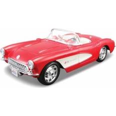 Maisto Assembly Line 1957 Chevrolet Corvette 1/24 Scale Diecast Model Car Kit Red