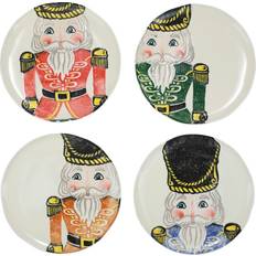 Vietri Nutcrackers Plates, Set 4