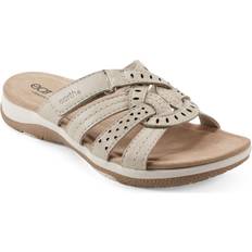 Earth Women's Sassoni Slip-On Strappy Casual Sandals Cream