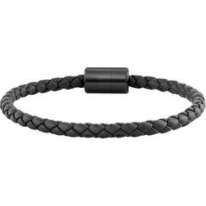 Caï Armband 029060001-21 Leder, Edelstahl Schwarz