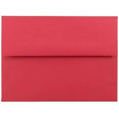 Jam Paper A6 Colored Invitation Envelopes 4 3/4 x 6 1/2 Red Recycled 100/Pack