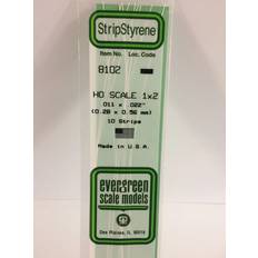 Evergreen 8102 Plasticcart HO Scale Strip 0,28x0,56x350mm Polystyrene Leisten