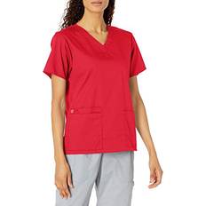 WonderWink Women's V-Neck Scrub Top, Red