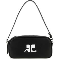 Courreges Black Leather Reedition Shoulder Bag