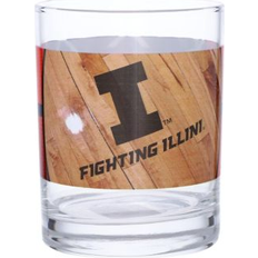 Indigo Falls Illinois Fighting Illini Oz Basketball Glass Multi