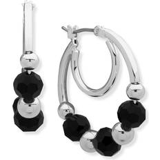 Nine West Hoop Earring Silver-tone