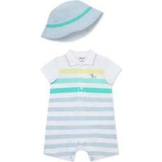 Little Me Baby Boys Striped Romper With Hat, Months