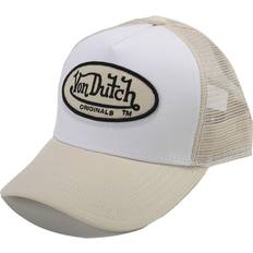 Von Dutch Boston Trucker Cap, White/sand