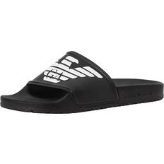 Emporio Armani Slippers & Sandals Emporio Armani Logo Sliders Black/White