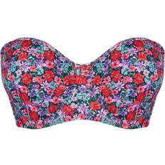 Curvy Kate Kitsch Bandeau Strapless Multiway Bikini Top - Floral Print Multicolour