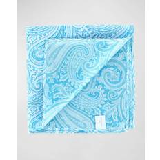 Blue - Men Handkerchiefs Trafalgar Men's Sobee Paisley Silk Pocket Square Blue