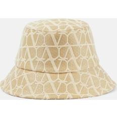 Linen Accessories Valentino Toile Iconographe raffia bucket hat neutrals