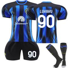 Funkyn Inter Milan Home Shirt #90 Romelu Lukaku Soccer Jersey Kits