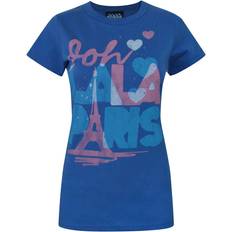 JUNK FOOD Lala Paris T-Shirt Blue