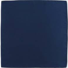 Blue - Men Handkerchiefs Trafalgar Men's Sutton Solid Color Silk Pocket Square Navy