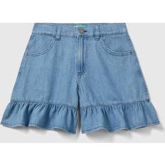 Jeans United Colors of Benetton Lightweight Denim Jeans With Frill, XL, Light Blue, Kids