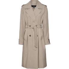 Vero Moda Siri Coat - Brown/Silver Mink