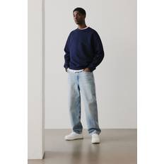 H&M Jumpers H&M Men Blue Loose Fit Sweatshirt