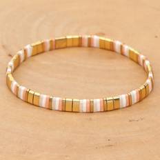 Glass Bracelets Shein 1pc Style Colorful Tila Bead Bracelet