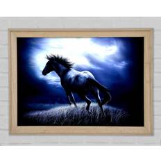 Gracie Oaks Dark Horse Single Picture Art Prints