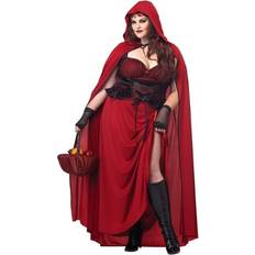 California Costumes Dark Red Riding Hood Womens Costume Plus Size