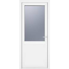 Crystal uPVC Single Door Half Half Clear Glass S 0502-Y (30x)