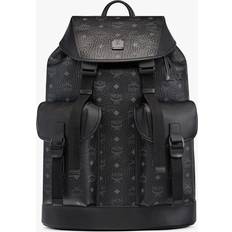 MCM Brandenburg Backpack In Visetos - Black