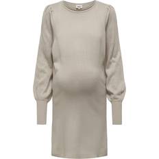 Only Mama Long Sleeved Knitted Dress Pumice Stone (15285982)
