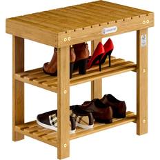 Natural Shoe Racks Casaria Wood 2 Shoe Rack