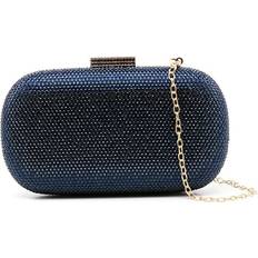 Serpui SERPUI Emma Montana rhinestone clutch women Satin One Size Blue