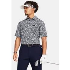 Polyester Polo Shirts Under Armour Men's Playoff 3.0 Printed Polo Midnight Navy Midnight Navy Blue