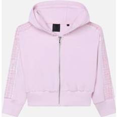 Givenchy Girl's Girls Tape Logo Zip Hoodie Pink years