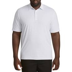 Cutter & Buck Big Tall amp CB DryTec Stretch Stripe Polo Shirt White