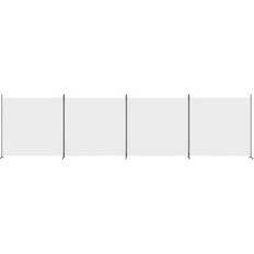 vidaXL 4-Panels White Room Divider