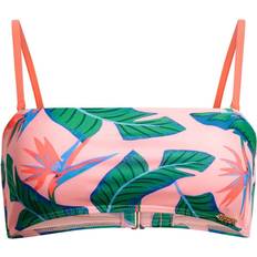 Superdry Women Swimwear Superdry Tropical Bandeau Bikini Top, Malibu Pink Paradise