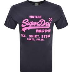 Superdry L - Men Clothing Superdry Vintage VL T Shirt Navy