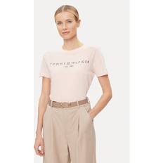 Tommy Hilfiger S - Women Clothing Tommy Hilfiger Signature Crew Neck Logo T-Shirt WHIMSY PINK