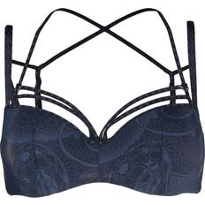 Marlies Dekkers padded plunge bra women Recycled Nylon/Spandex/Elastane Blue