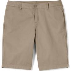 Lands' End Trousers & Shorts Lands' End Women's School Uniform Plain Front Chino Shorts Khaki